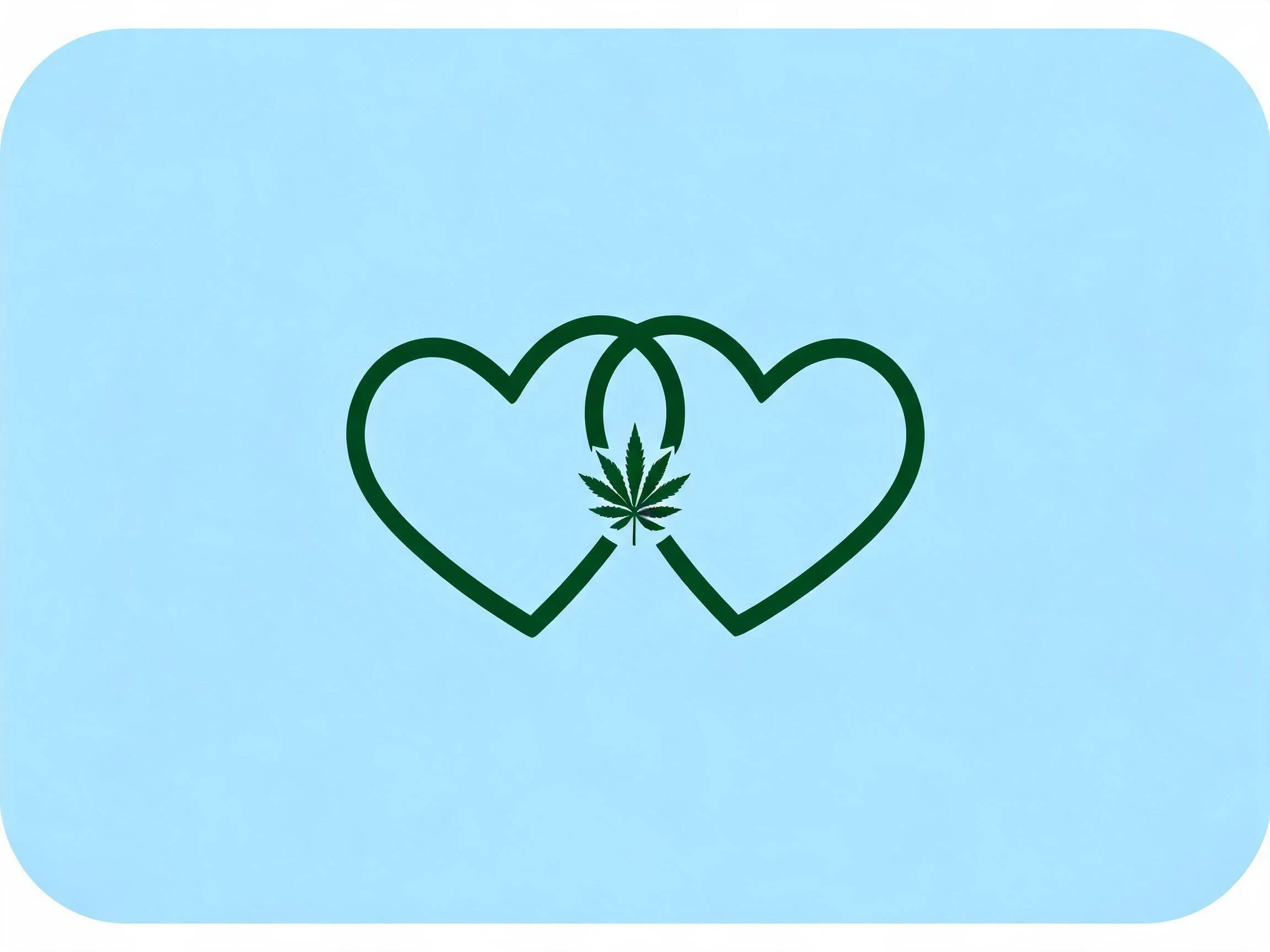 Illustration CBD et libido — feuille de chanvre et symbole du désir — guide bien-être expert 2026