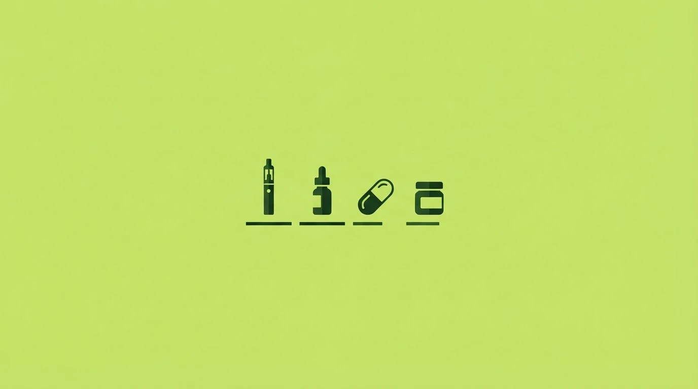 Comment consommer le CBD — vaporisation, sublingual, ingestion et application locale comparés